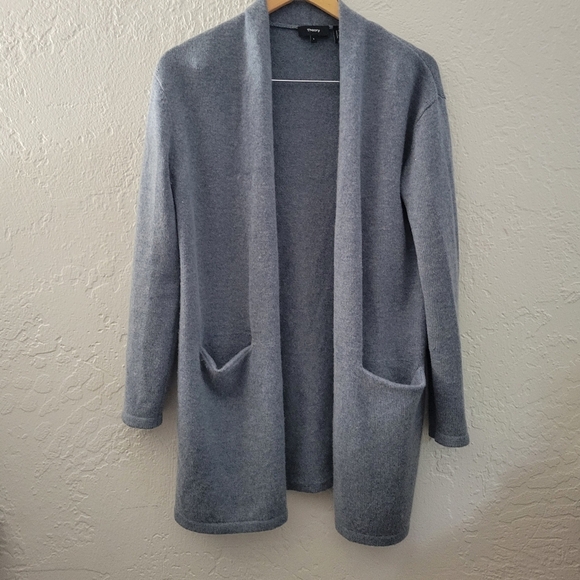 Theory Cozy Cardigan Soft Wool Cashmere Blend Size Small - Picture 1 of 6